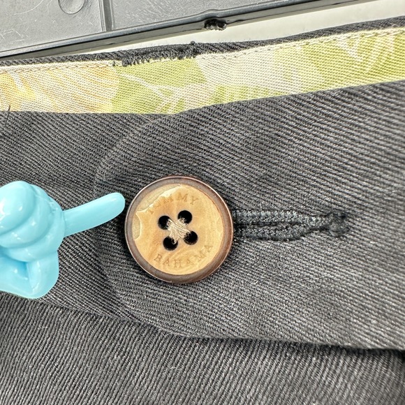 Tommy Bahama Dress Pants Mens 34x32 Black Straight Leg Trousers Formal Business - Picture 7 of 7